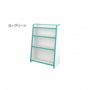 知育家具 EVAキッズシリーズ ほんだな 幅63cm GR-63H　G/グリーン