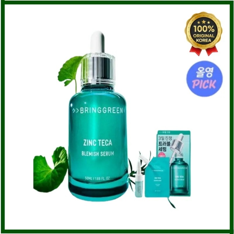 [正品]BRINGGRE*N[NEW初大容量] ブリンググリー* ジンクテカトラブルセラム 50mL 企画 (リフィル25mL + ティーツリーアクティベーター2g) 3日集中鎮静