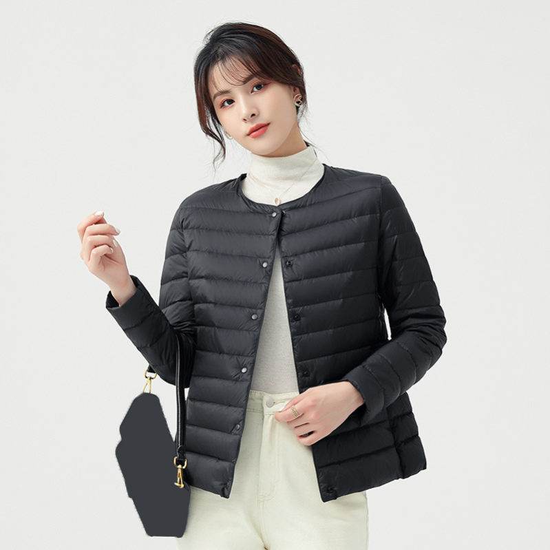 ダウンコート レディース ダウンカーディガン インナーダウン カーディガン ライトダウン アウター 軽量 保温 断熱 ダウンジャケット 中綿コート アウター 長袖 ホワイトダックダウン 韓国風 ショー