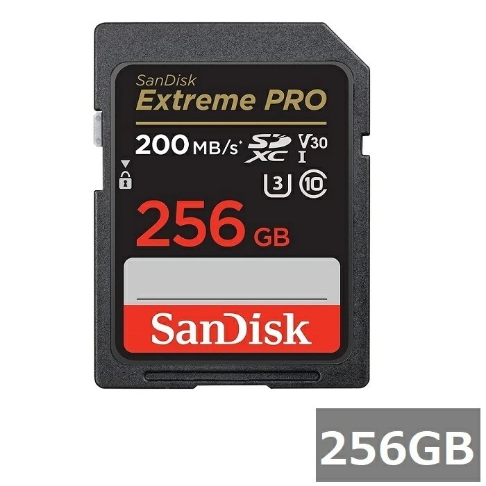 サンディスク SDカード SDXC SDSDXXD-256G-GN4IN Extreme PRO 256GB Sandisk SDXCカード SD Class10 UHS-I カメラ デジカメ