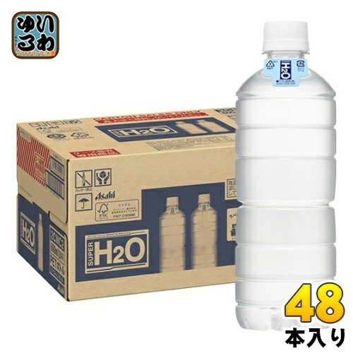アサヒ スーパーH2O ラベルレス 600ml ペットボトル 48本 (24本入×2 まとめ買い) 熱中症対策 スポーツドリンク 水分補給