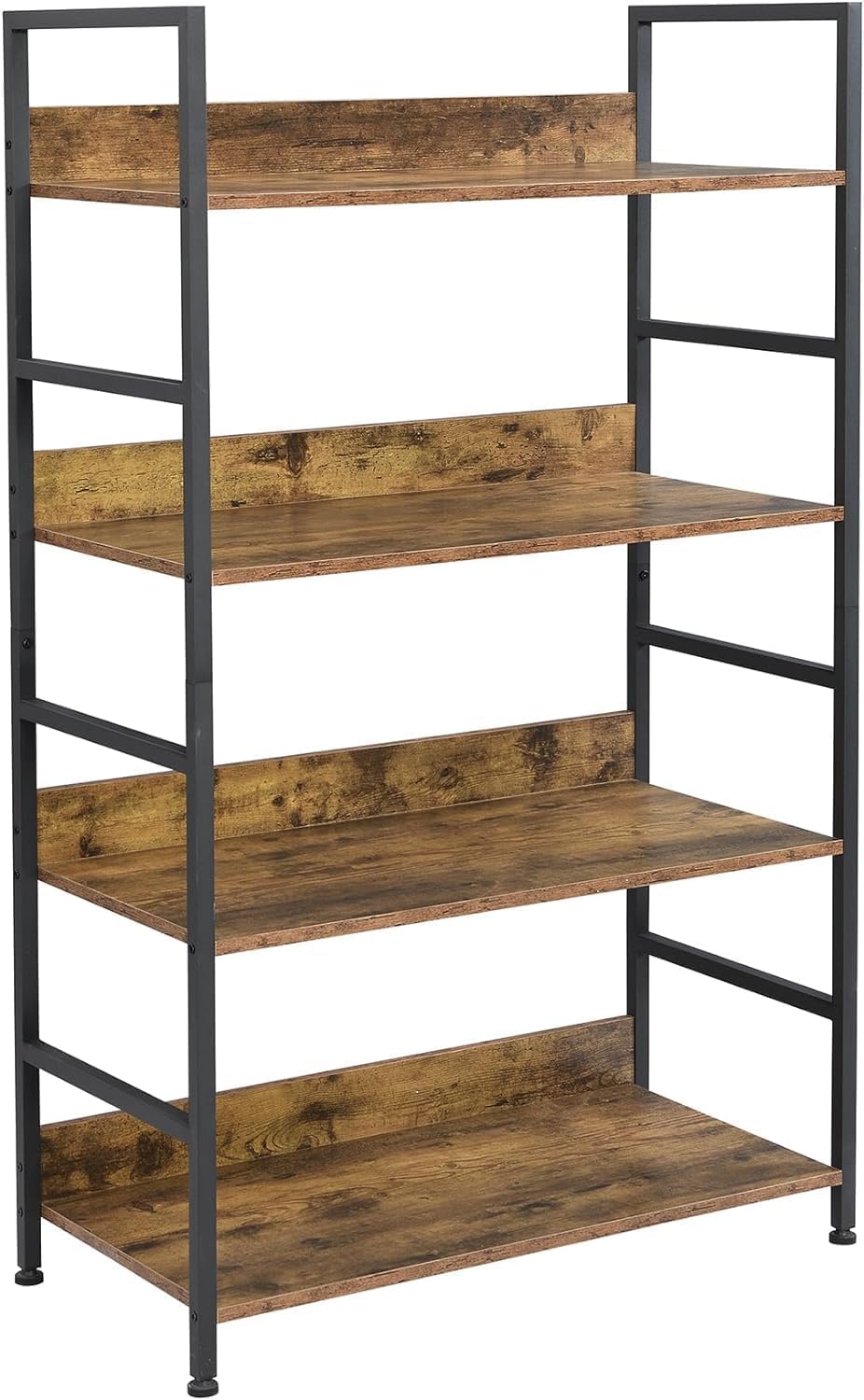 棚 収納ラック おしゃれ 木製棚板 本棚 調節可能 ディスプレイ キッチン 食器棚 飾り棚 オフィス収納棚 リビング 収納 オープンラック 5段幅60*奥行30*高さ173組立簡単