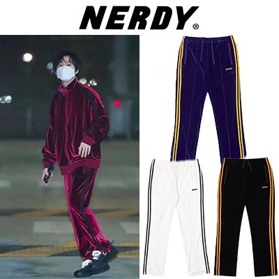【NERDY】送料・関税込★Velvet Track Pants ノルディ NERDY NY VELVET TRACK PANTS NY ベルベットトラック
