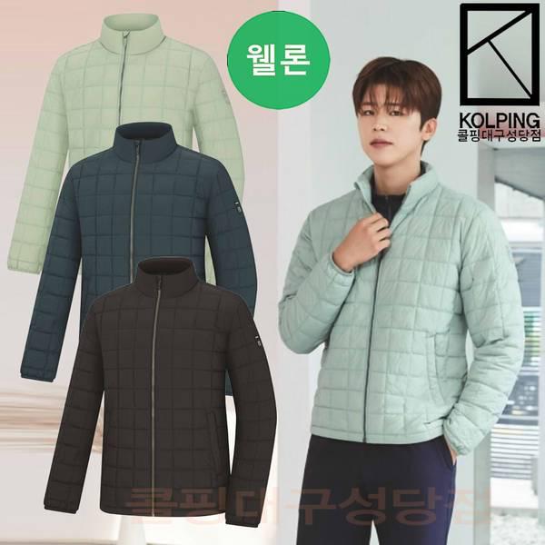 男性冬の詰め物抜け毛のないウェロンキルティング軽量パディングジャケットKVJ6500Mカシーヌ