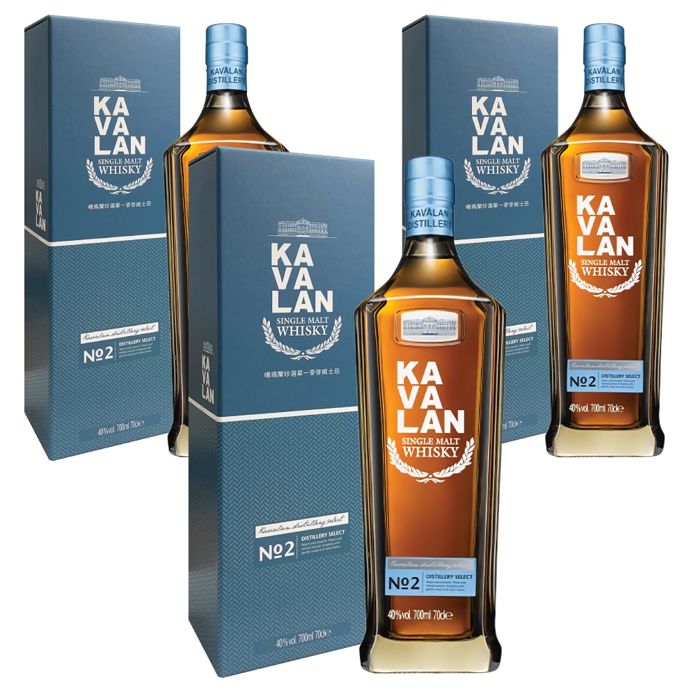 カバラン ディスティラリーセレクト No.2 3本セット 700ml / ギフトBox入り 台湾ウィスキーの定番 Kavalan Distillery Select No2 12,103円