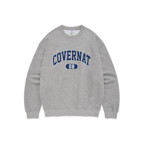 M 長袖Tシャツ CQK CO2401CR12-MG アーチロゴ スウェットシャツ メランジグレー