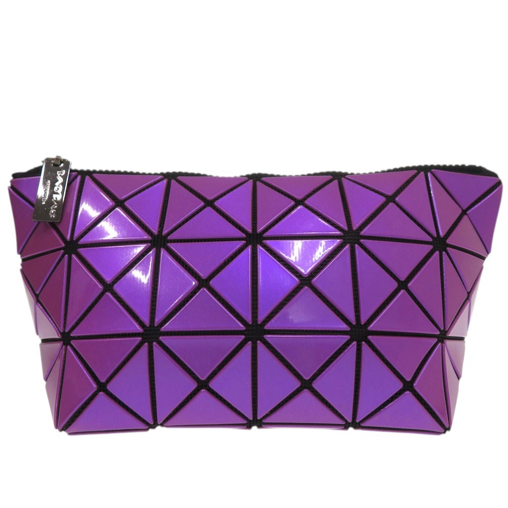 美品 小物入れ BAO BAO ISSEY MIYAKE バオバオ ポーチ PVC/PVC パープル 0503【中古】 レディース