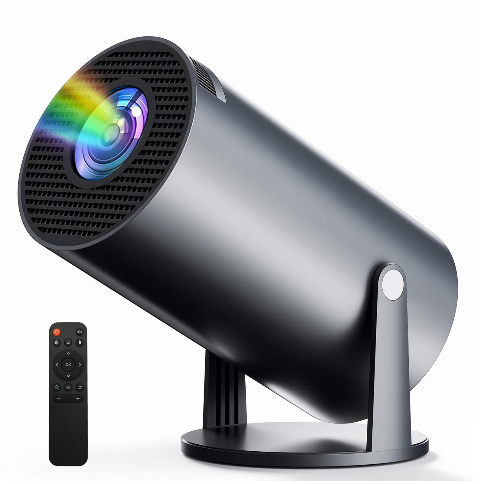 プロジェクター 家庭用【最新進化Android TV搭載！・4K対応・270回転】プロジェクター 小型 軽量 天井投影 Wi-Fi6 接続Bluetooth5.4 リアル1080P高輝度 内蔵HiF 11,562円