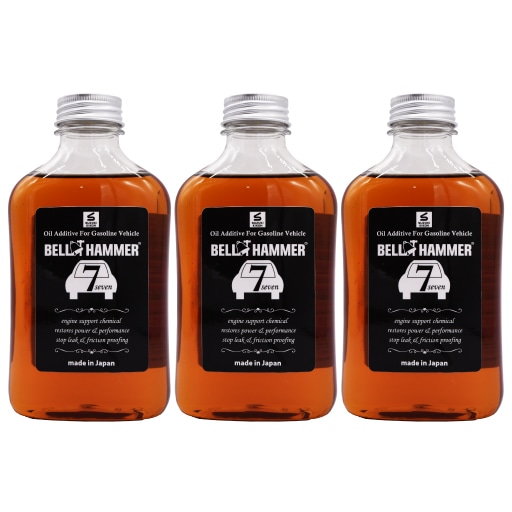 スズキ機工　ベルハンマーセブン　330ml 　３本セットエンジンオイル添加剤/自動車