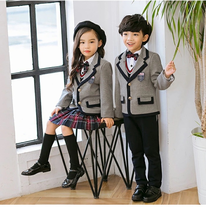 再販未定！キッズ スーツ 女の子 5点セット ジャケット スカート シャツ 蝶ネクタイ チェック柄 フォーマル スーツ 入学式 卒業式 卒園式 入園式 子供服 制服 受験 面接 キッズ フォーマル 小