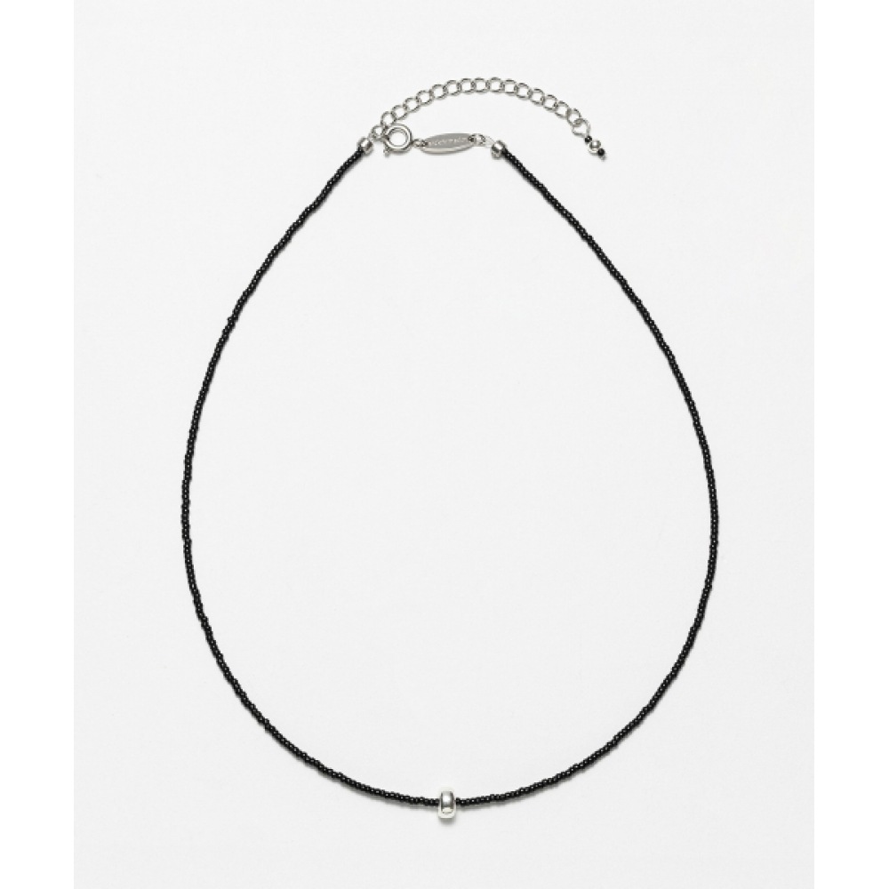 SICKFUMEDOT ドーナツネックレス - ブラックシルバーアイス