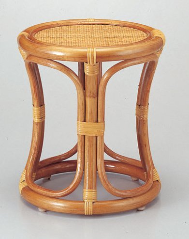 風呂用品 丸椅子 [32φ x 36cm] 籐 (7-916-15) 料亭 旅館 和食器 飲食店 業務用