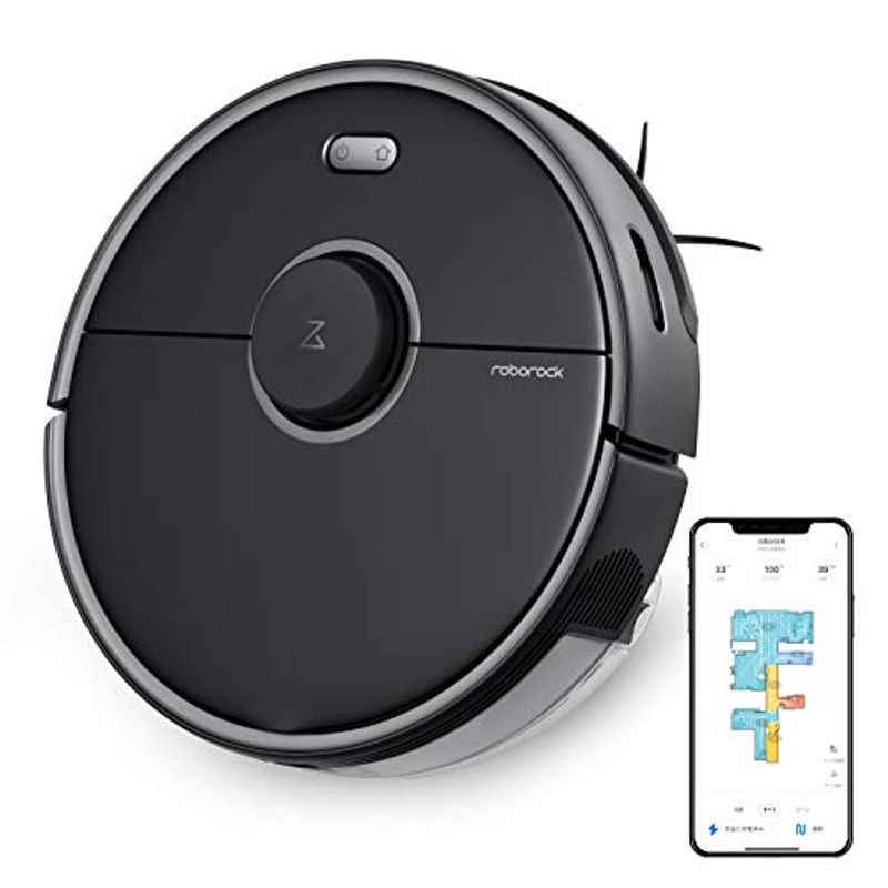 S5 Max ロボット掃除機 水拭き対応 スマホ バーチャルウォール アプリ水量調整 強力吸引 自動充電 落