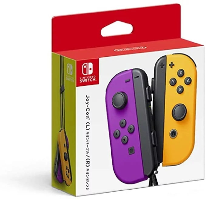 純正品 Joy-Con (L) ネオンパープル (R) ネオンオレンジ HAC-A-JAQAA