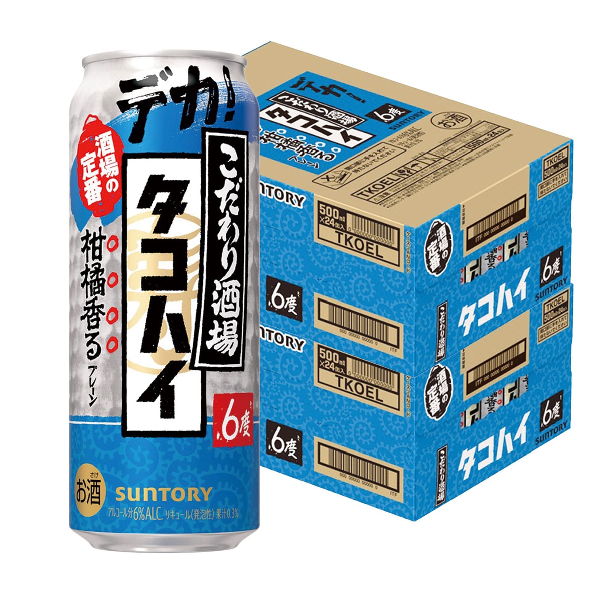 サントリー こだわり酒場のタコハイ 6％ 500ml×2ケース/48本