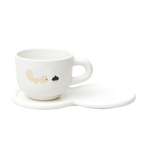 MILK MUG 1P + PLATE SET