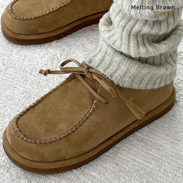 女性モカシン スエードローファー KR31