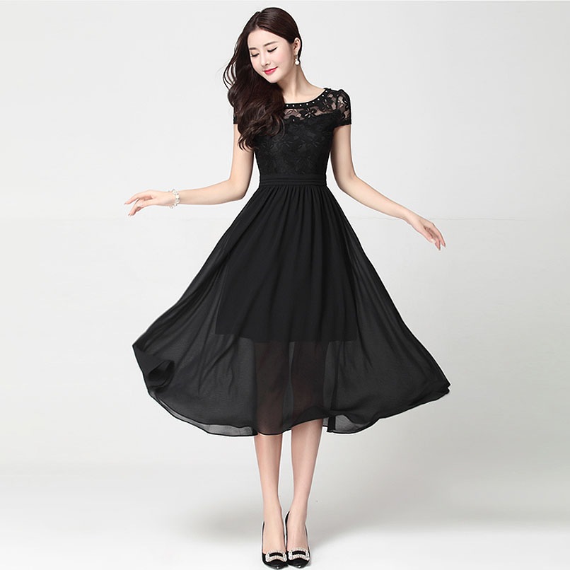 パーティードレス 結婚式 即日発送 黒 2XL 2L相当 即納 レディース LSFS-6196046