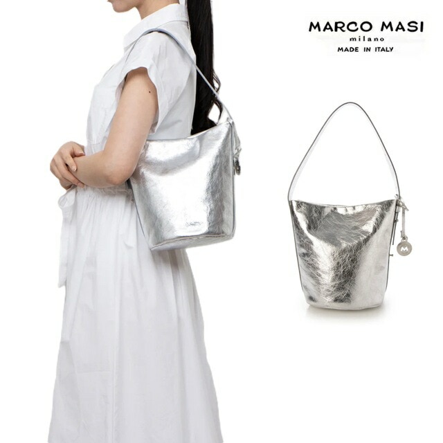 Marco Masi マルコマージ ハンドバッグ バケツバッグ ショルダーバッグ レディース イタリア製 牛革 本革 肩掛け
