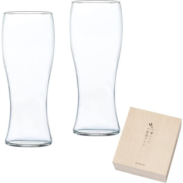 お酒を愉しむ本格グラスセット 薄づくり 麦酒グラスセット 395mlx2 G096-T284
