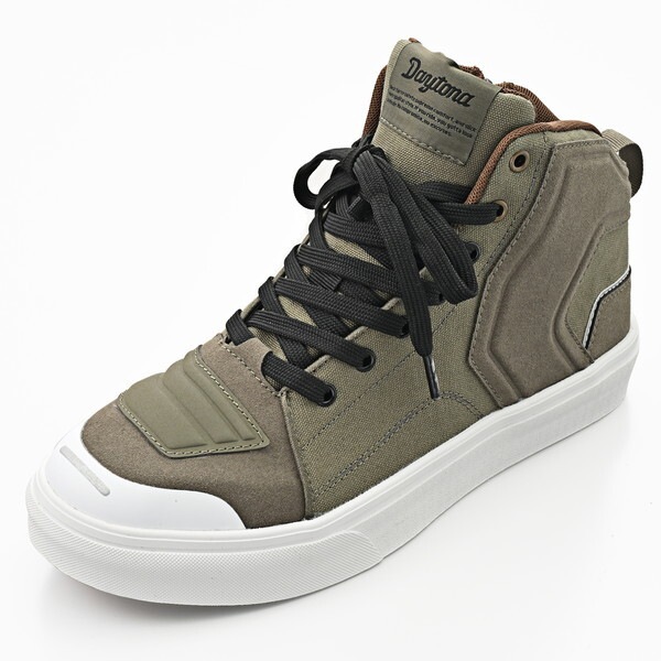 V-WP DS-503 D62556 ライディグシューズ バイク シューズ 防水 スニーカー サイドジップ オリーブ 25.0cm