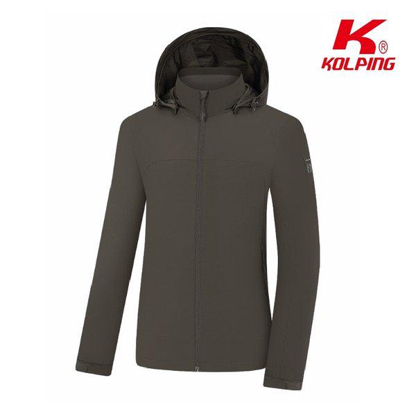 冬の男性用フード取り外し可能軽量2Laye防風ジャケット