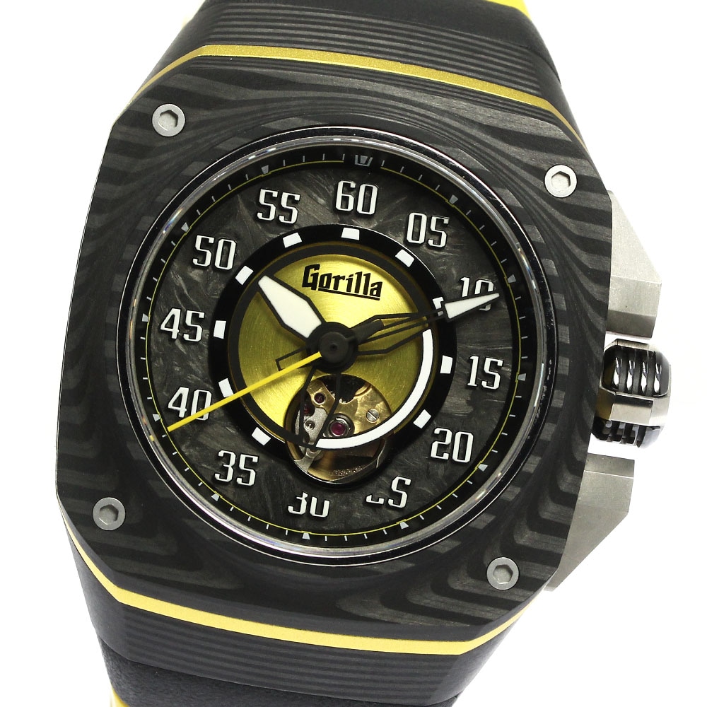 ゴリラ Gorilla LR1.0 ファストバック GT レオンレーシング 自動巻き メンズ 良品 箱・保証書付き_774908【中古】