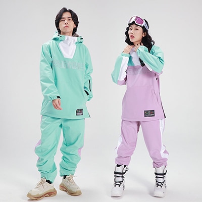 [迅速な出荷] スノーボードウェア ウィンタースポーツ ウェア スキーウェア スキー スノボウェア 上下セット 男女兼用