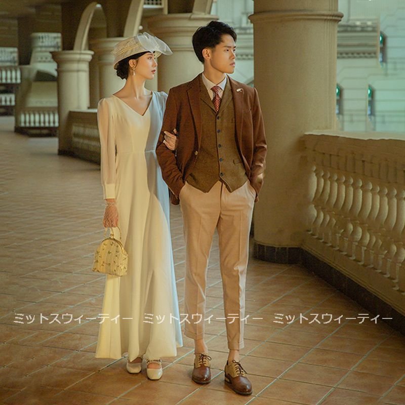 ウエディングドレス aラインドレス 長袖 二次会 袖あり 結婚式 ロングドレス 花嫁 ブライダル 大きいサイズ パーティードレス 演奏会 披露宴 フォーマルドレス