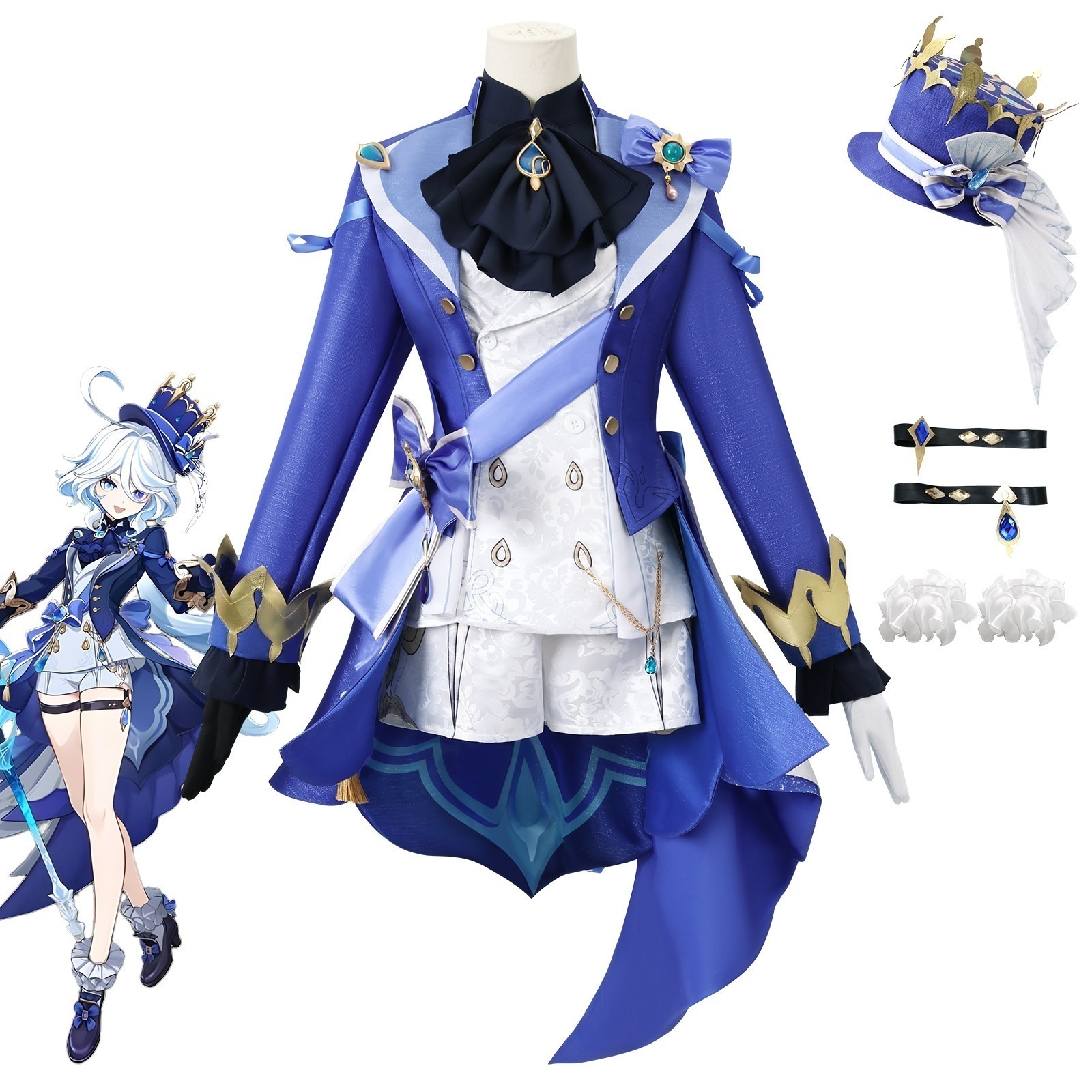 元神cos服水神芙カルロス楓丹新キャラクターコスプレフルセットアニメゲームコスプレ服