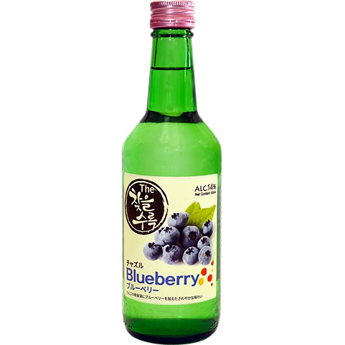 リンゴで醸した チャズル ブルーベリー 14度 360ml x 20本 果汁 焼酎 韓国 ドラマ 定番 食品 食材 料理 お酒 業務用 焼酎 甲類 リキュール ソジュ