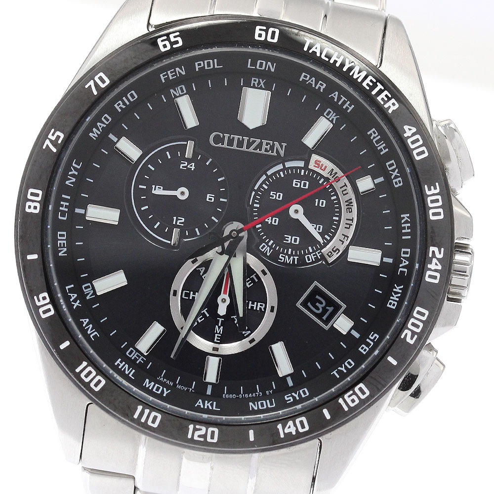 シチズン CITIZEN CB5874-90E シチズンコレクション エコドライブ ソーラー電波 メンズ 良品 箱付き_941811【中古】