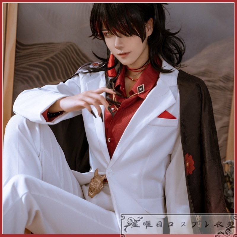 在庫品 VTuber バーチャルライバー Vox Akuma ヴォックスアクマ コスプレ衣装 コスチューム ハロウィン 変装 仮装