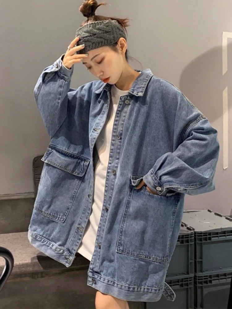 出荷が早い2025春 新作 日韓 おしゃれ ゆったり レトロ デニム ジャケット トップス 流行り 着痩せ ジャケットデニムジャケット