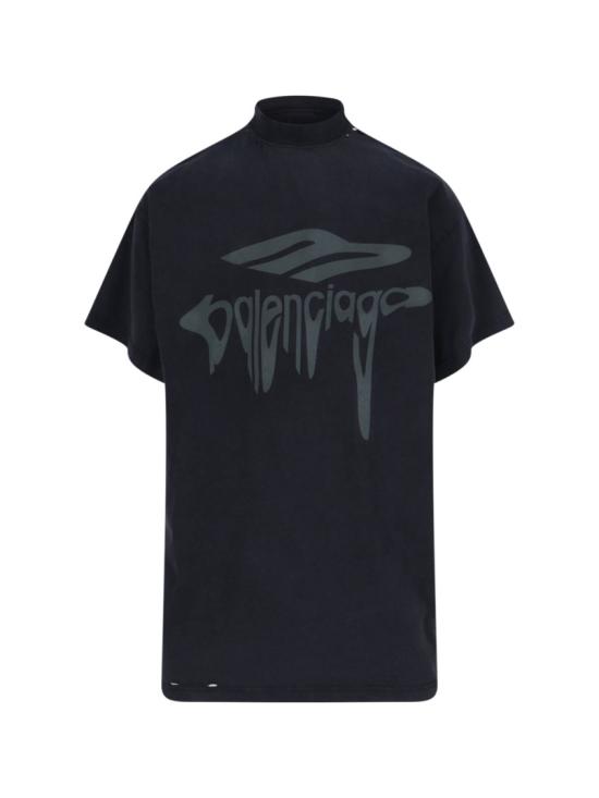 BALENCIAGA Men T-Shirts 787349 TRVS81013 Black