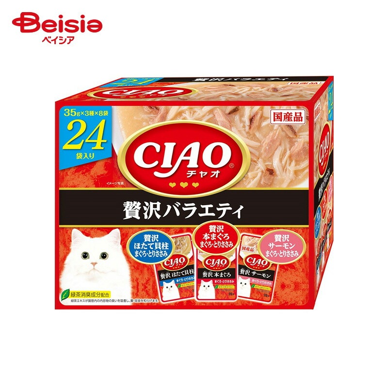 いなばペットフード CIAOパウチ 贅沢バラエティ （35g×24袋）×4個 ペット