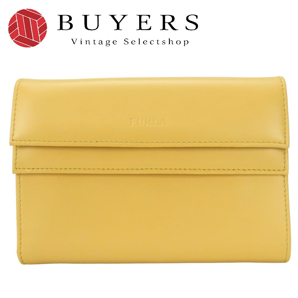 中古 三つ折り財布 レザー ベージュ シルバー金具 小物 小銭入れあり 普段使い レディース 女性