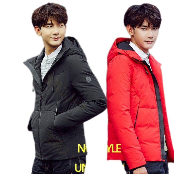 ダウンジャケット メンズ 中綿 ショート フード 厚手 ダウンコート ファスナー 秋冬防寒防風