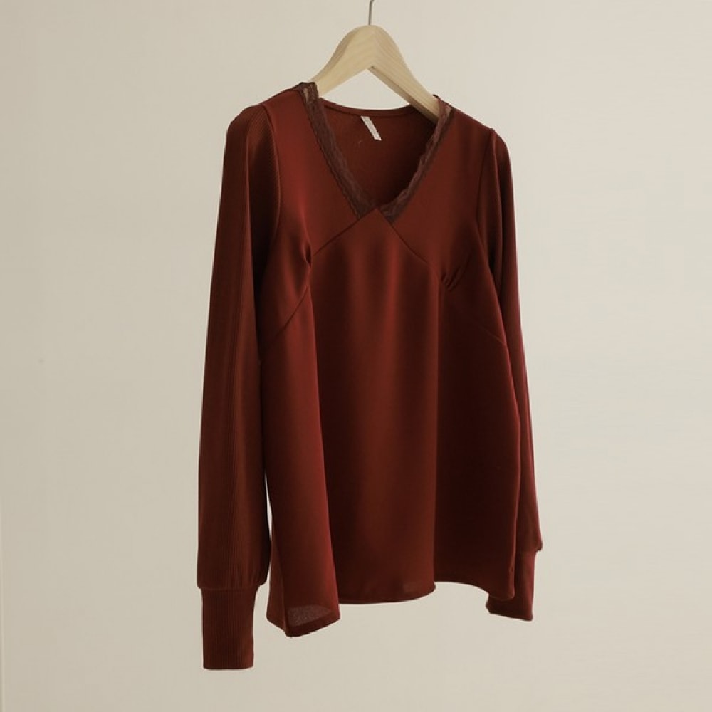 (Elysia) レバンインシジョン V レースカラーブラウス