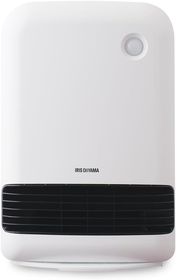 ヒーター セラミックファンヒーター 人感センサー付き 節電 省エネ 大風量 1200W 2段階温度調整 転倒オフ機能 速暖 小型 コンパクト 切り忘れ防止 PCH-M12B-W ホワイト