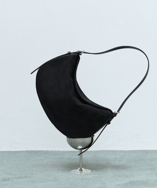 【OVHEE】 Miu Suede Flap Bag_Black ショルダーバッグ 正規品