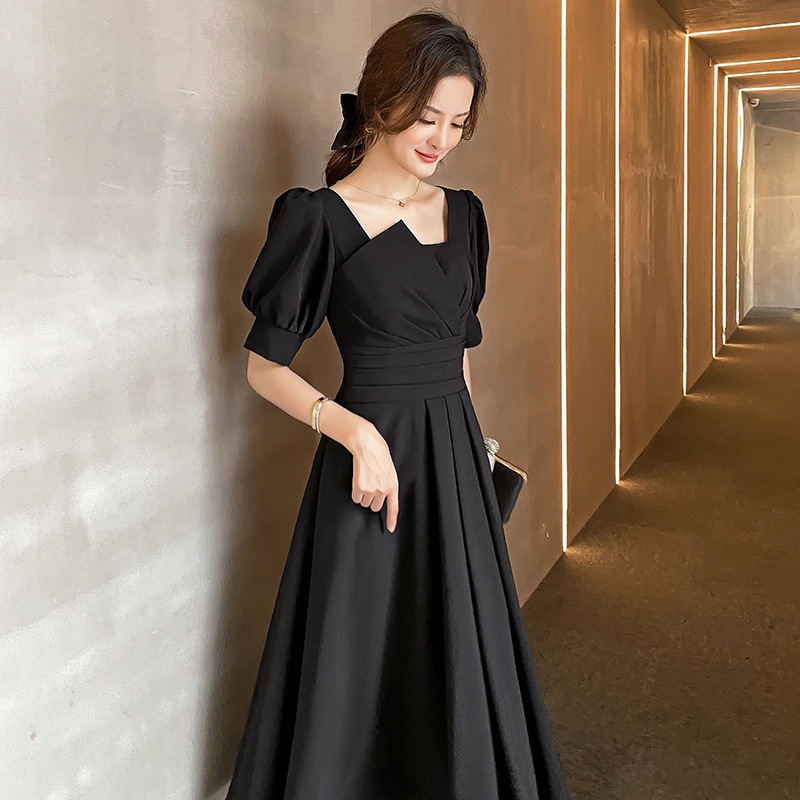 ドレス エレガント高級感成人式結婚式ドレス誕生日正式な場合演奏会 花嫁 司会パーティードレス 側開深いVネック 結婚式OL正式な場合礼装ドレスセクシーなワンピース