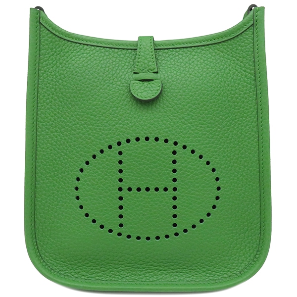 エルメス HERMES ショルダーバッグ エヴリンTPM トリヨンクレマンス ヴェールユッカ シルバー金具 新品 未使用 緑 W刻印(2024年製) 【箱】【中古】