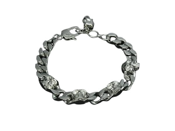 アレキサンダーマックイーン ブレスレット スカル メタル - ドクロ シルバー バングル アクセサリー ブランド 小物 記念日プレゼント 誕生日 男女兼用 ギフト レディース【本物保証】