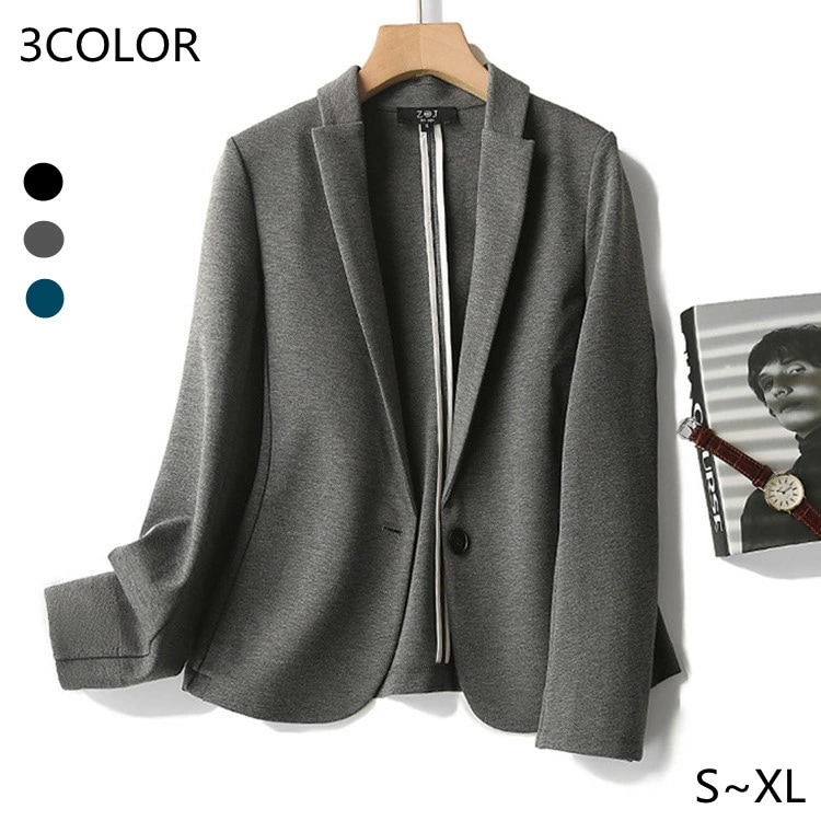 高評価!超人気 ジャケット レディース 入学式 入園式 フォーマル レディース 春 ママ 母 おしゃれ テーラードジャケット 卒業式 卒園式 結婚式 ベージュ ブラック 黒 春 秋 披露宴 通勤 OL 6,107円