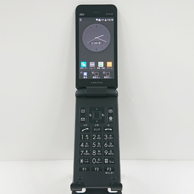 GRATINA KYF42 au ブラック 送料無料 本体 c10175 【中古】