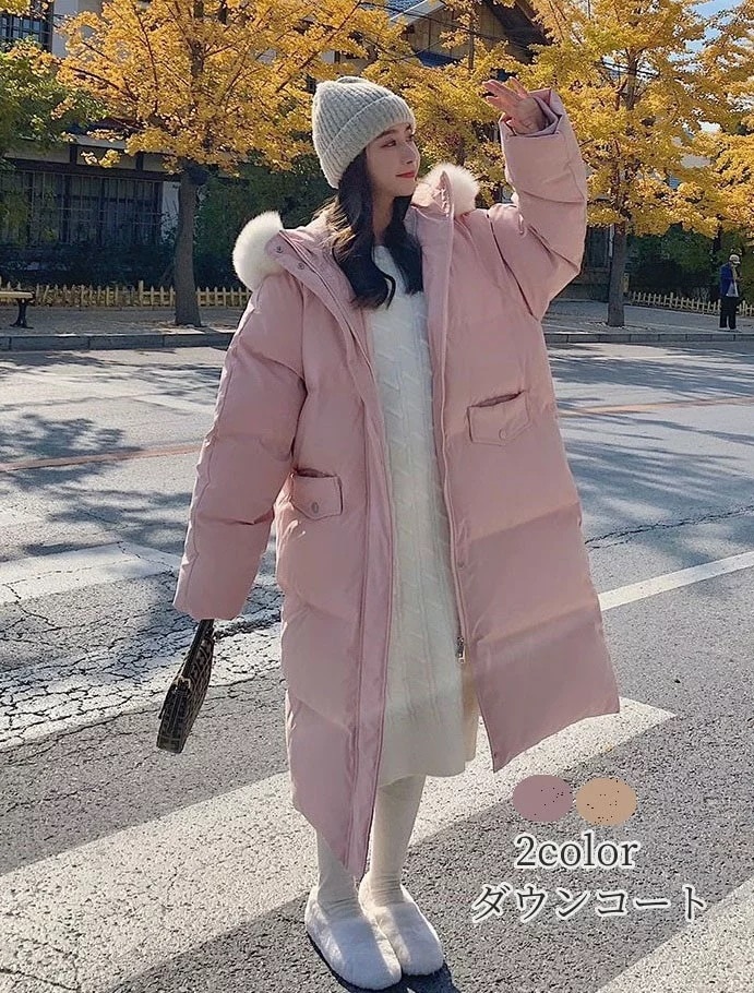 ダウンコートダウンジャケットコートダウンコートアウターロングコートダウンレディースロング秋冬暖かい大きいサイズ女の子冬服春フード付き中綿コート防寒防風カジュアルコート