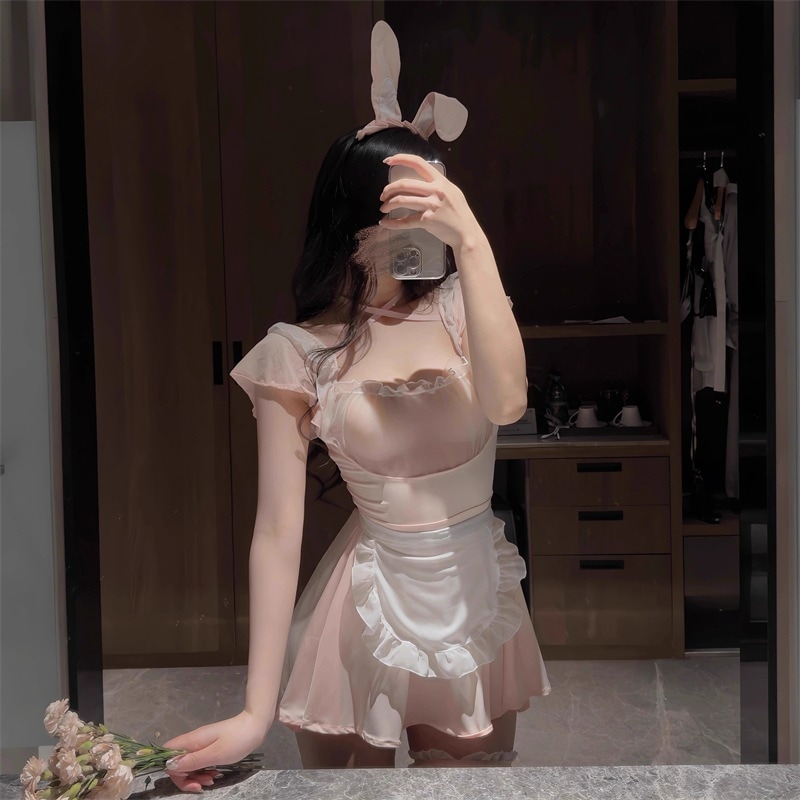 爆売れ中！正規品萌えうさぎメイドコスプレキャスティング せいふく にほんこくメイド服女装ロリータ せいふく仮装ワンピース