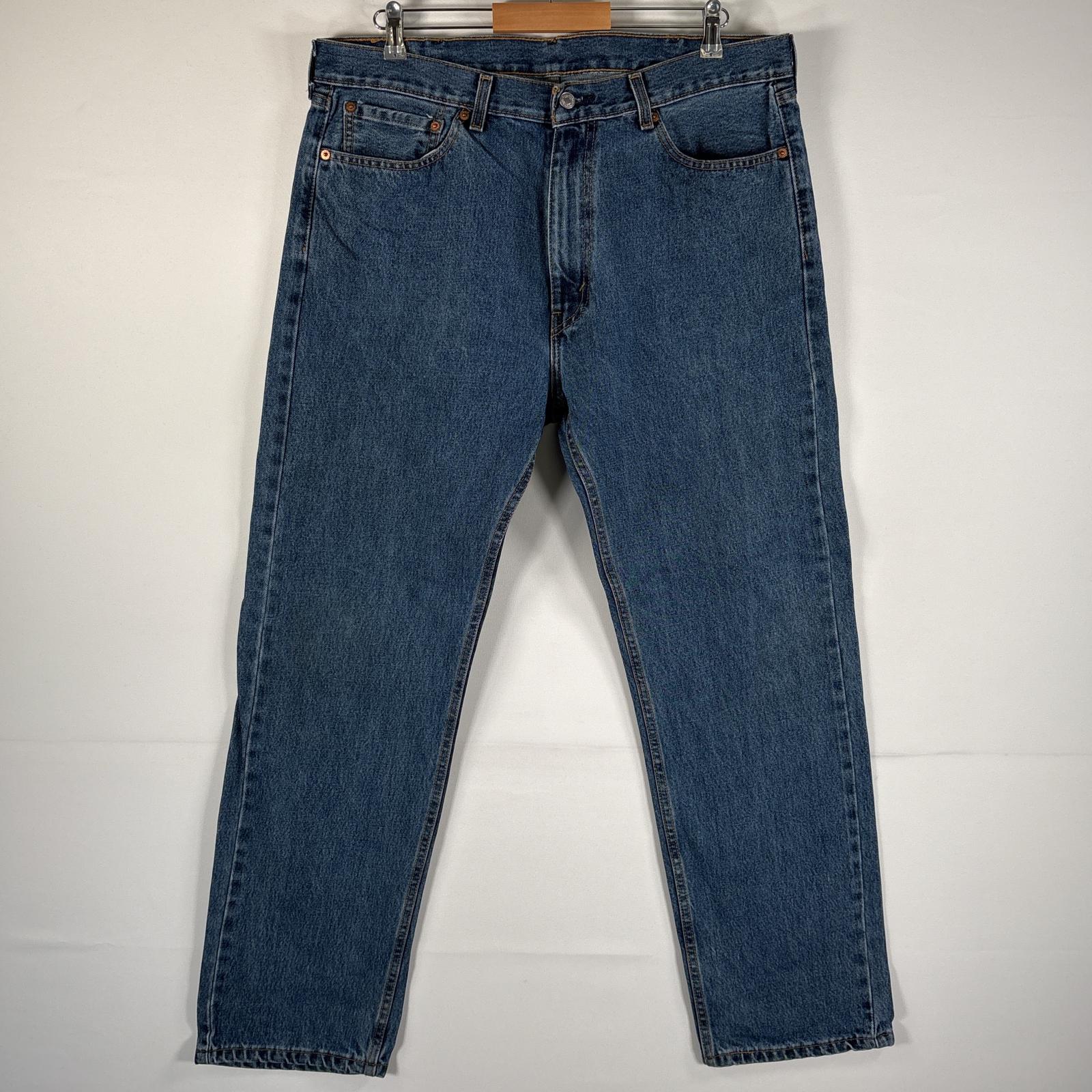 古着 デニムパンツ 505 ブルーデニム ジーンズ ジーパン ストレート 大きいサイズ w38 L32 インディゴブルー メンズ