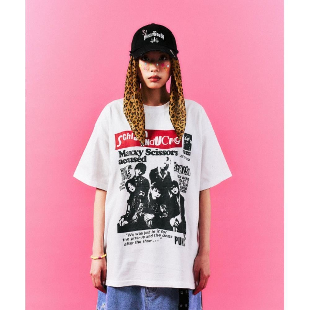 SCHISM INDUCING MALICE PISTOLS T SHIRT WHITE SB8TS34WH